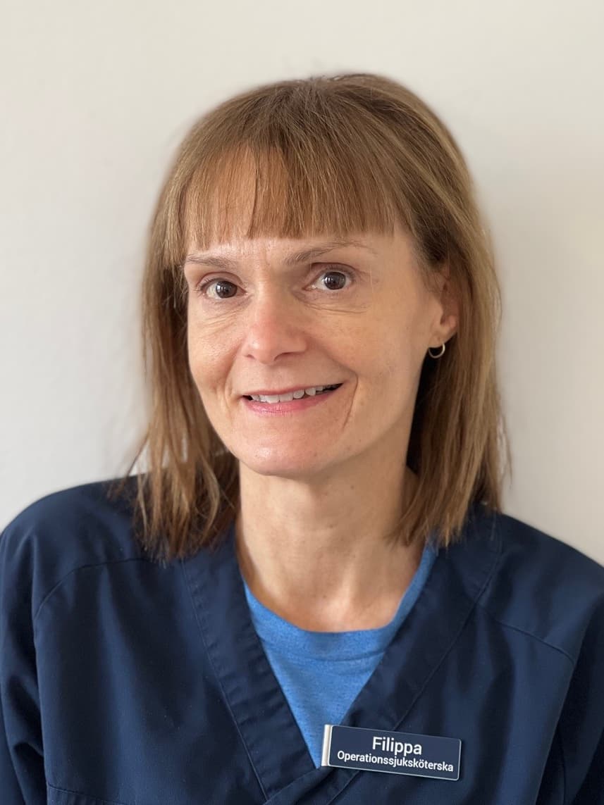 Filippa, operationssjuksköterska på Kirurgicentrum Skåne