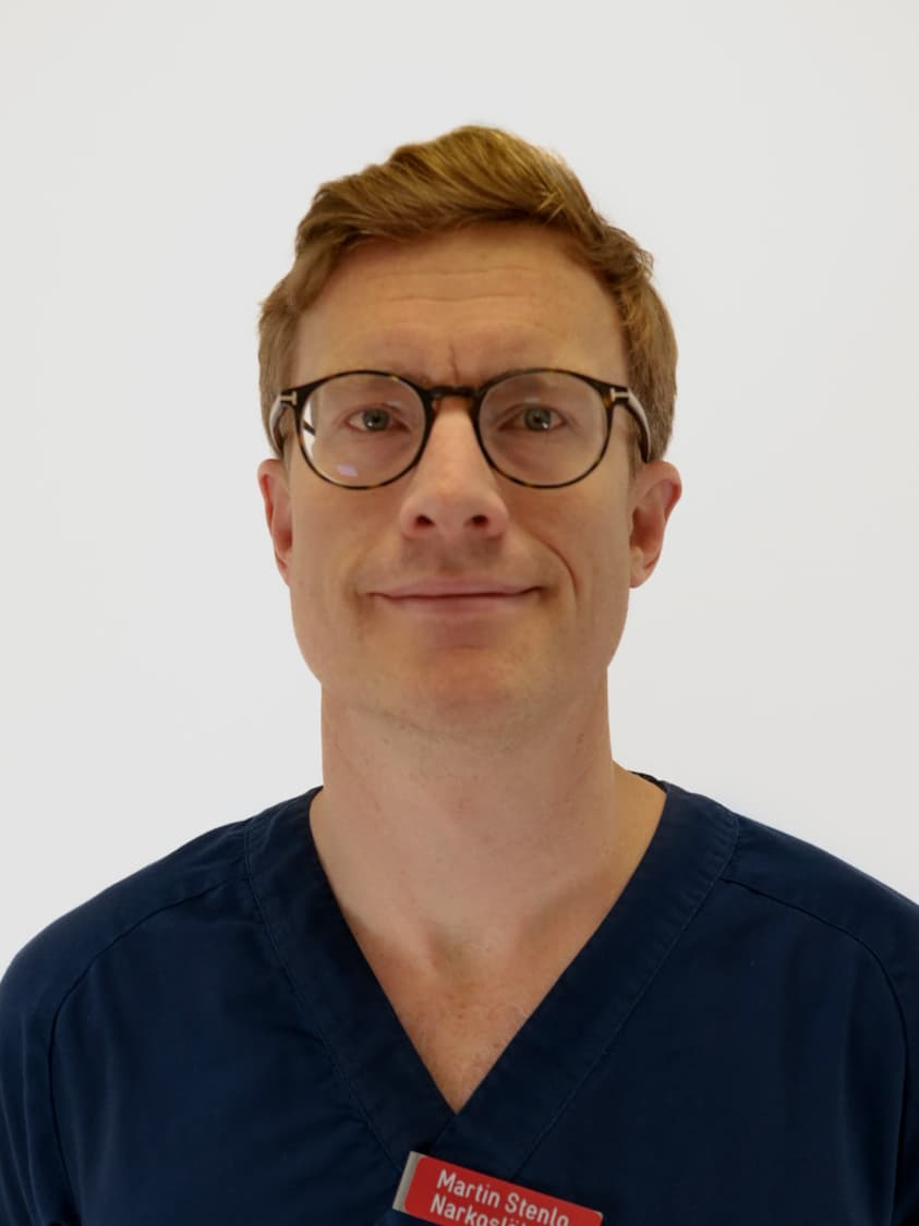 Martin Stenlo, överläkare, specialistläkare i anestesi och intensivvård på Kirurgicentrum Skåne